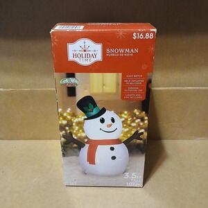 Christmas 3.5 FT TALL SNOWMAN AIRBLOWN INFLATABLE OUTDOOR INDOOR